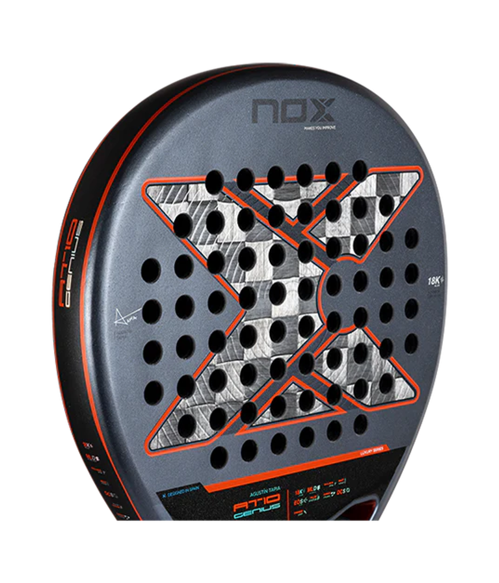Ракетка для падел NOX AT10 Genius 18K Alum 2025 Agustín Tapia | Универсальная игра