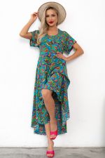 Платье Магия лета (синий/узор) Р11-867/35 Nikol