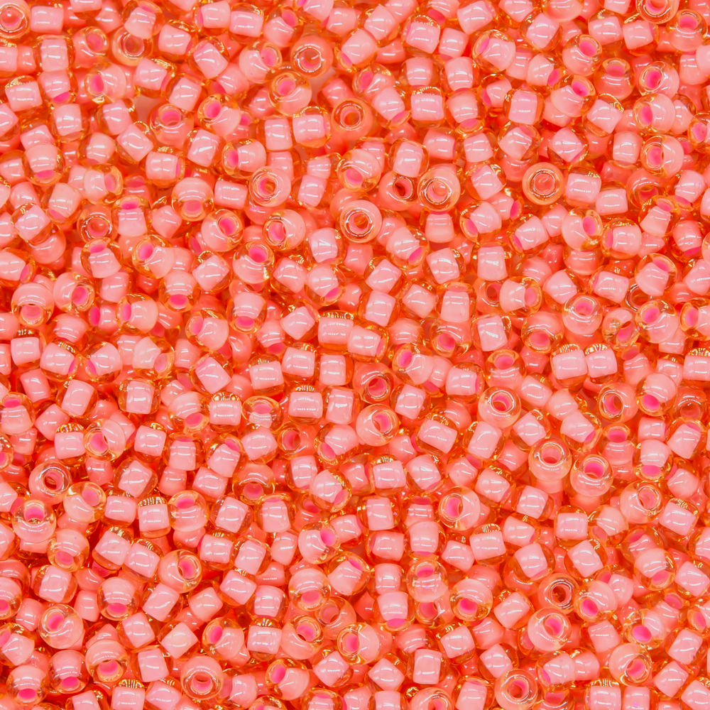 Японский бисер TOHO Round 11/0 (№925), окрашенный изнутри прозрачный