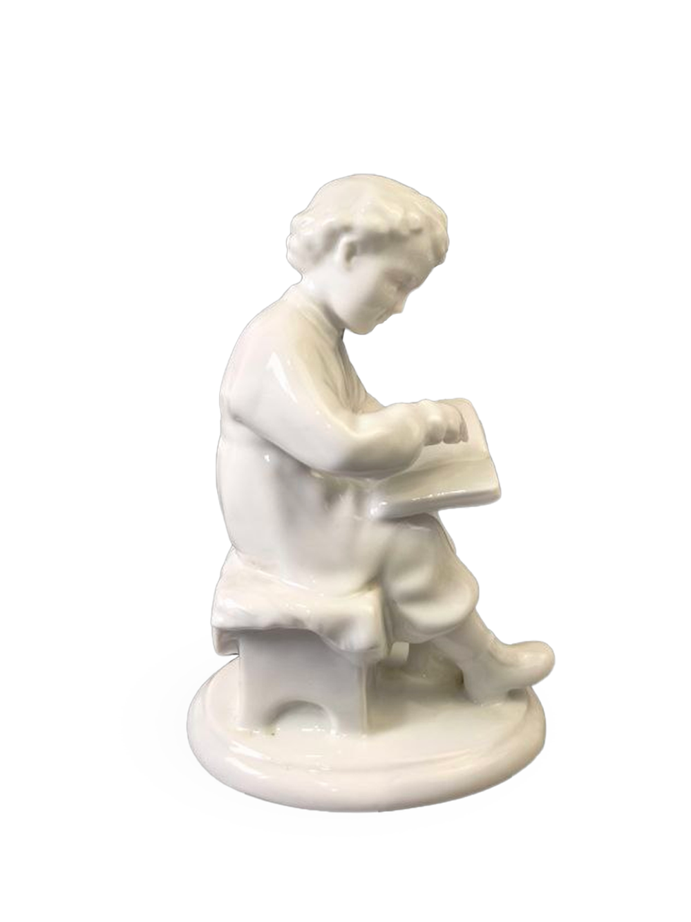 Фарфоровая статуэтка "Юный Ленин" ЛФЗ
