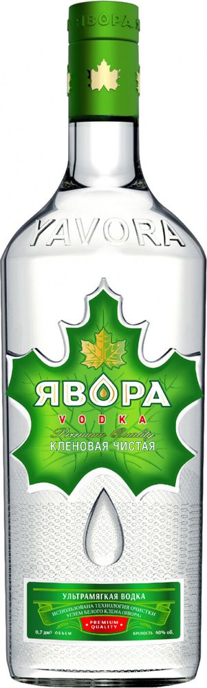 Водка ЯВОРА КЛЕНОВАЯ ЧИСТАЯ водка 0.5л.