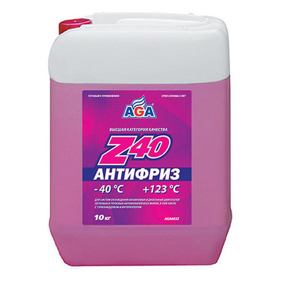 Антифриз AGA красный (-40/+123) готовый 10 кг