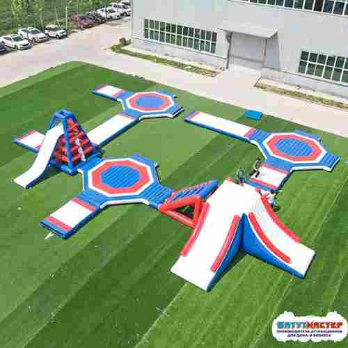 Коммерческий надувной аквапарк на воде «Гидро модуль» 24×21×5 м