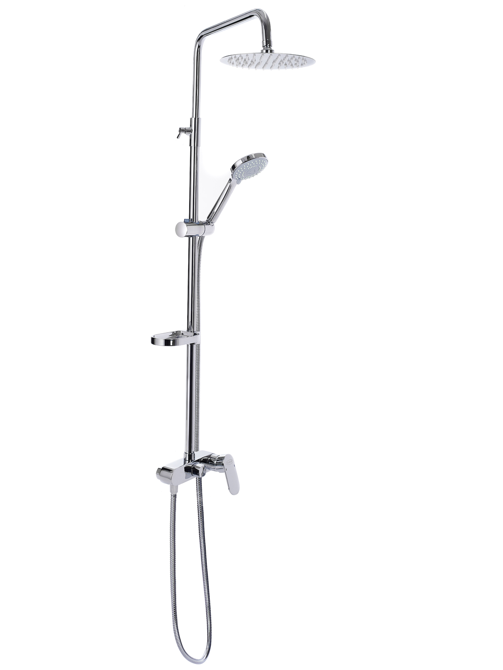 Душевая система RIVER CRATER D20-2 Округлая латунь Хром