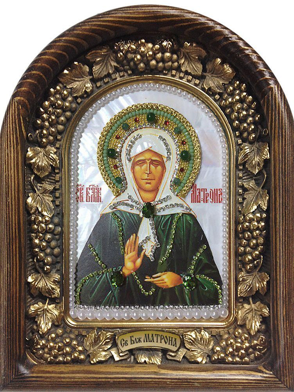 Икона Святая блаженная Матрона Московская бисер