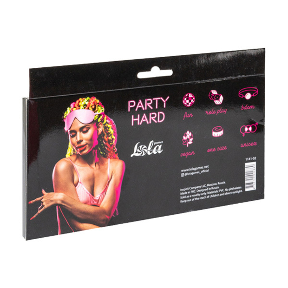 Розовая маска Lola Games Party Hard Shy 1141-02lola