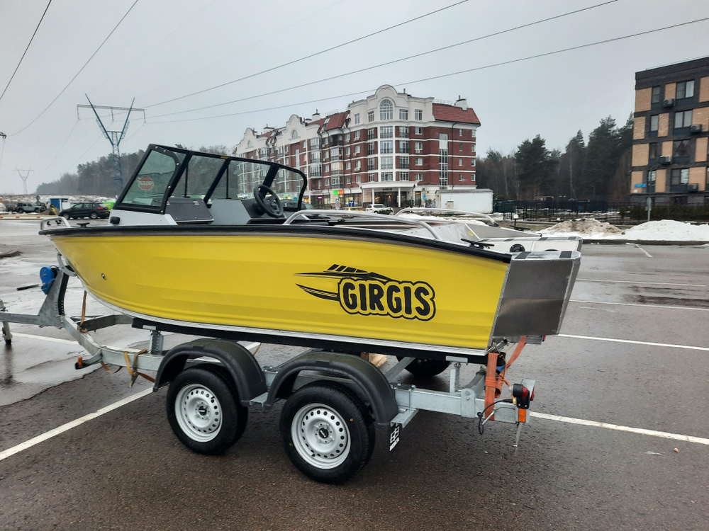 Готовый комплект: лодка Girgis 440 Fish + Yamaha F50LETL. Новый.