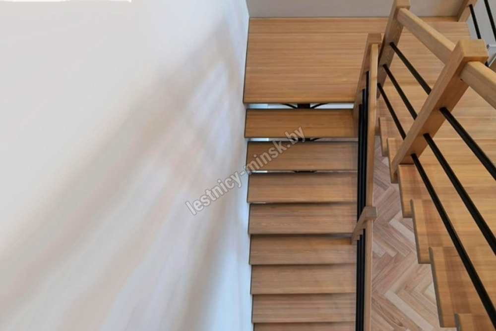 Ограждение для прямой лестницы MONO, h292.5 см, Тринити