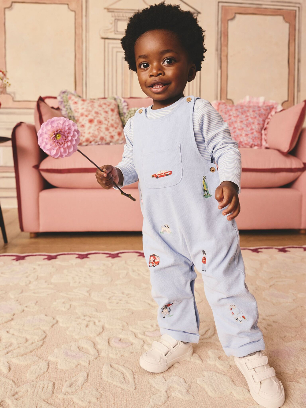 Боди с длинным рукавом и комбинезон в комлекте для малышей Next B59-157, Голубой