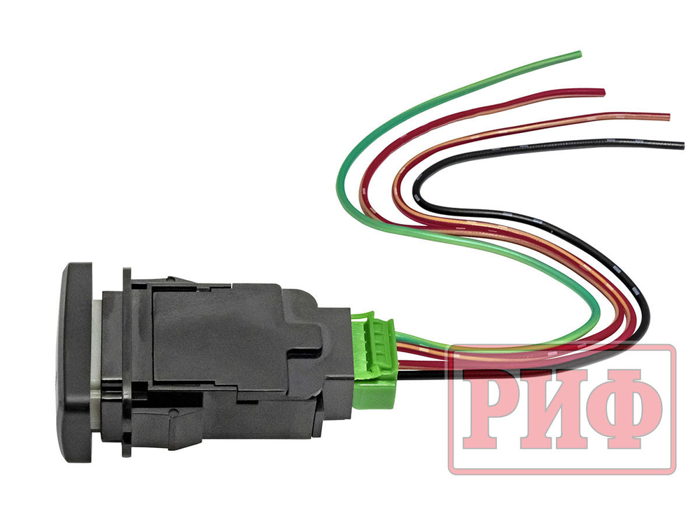 Кнопка ВКЛ/ВЫКЛ, белый, COMPRESSOR TOYOTA 40x20 горизонтальная