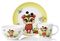 Yemək dəsti Ardesto Set of children&#39;s dishes Lucky owl, 3 pcs., new bone china