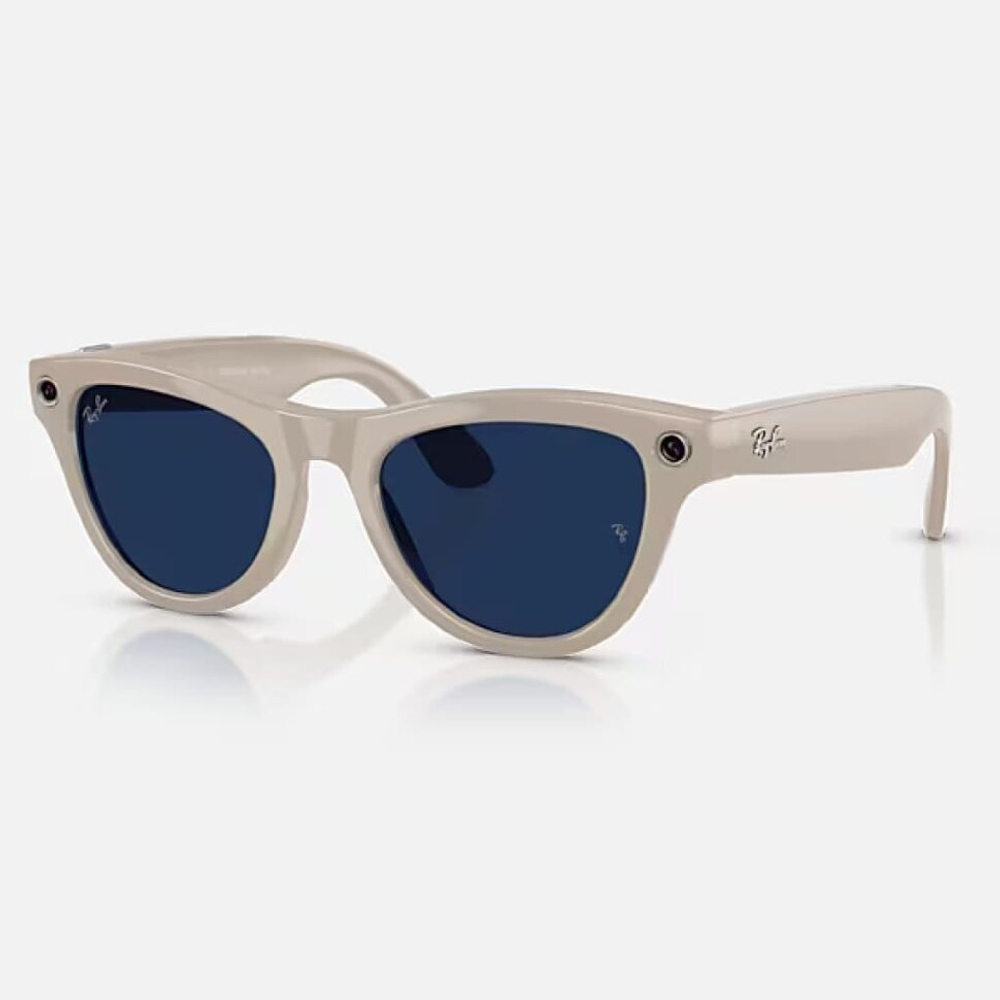 Ray-Ban Meta Skyler ( Цвет оправы - белый мел, цвет линз - сапфировый )