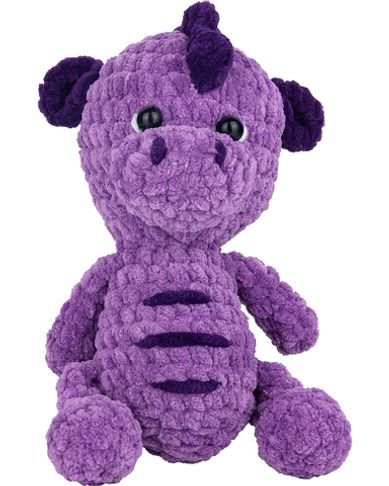 Мягкая игрушка Дракоша (фиолетовый) 22 см
