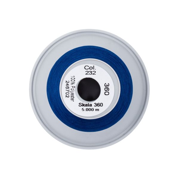 Нитки некрученые Gutermann Skala 360 (5000 метров), 1 кат. | 232 кобальт
