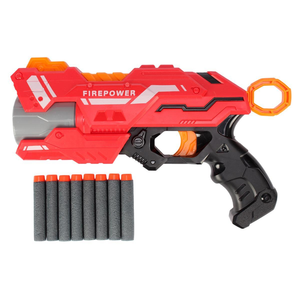 Пистолет с мягк.пулями, коробка 636A