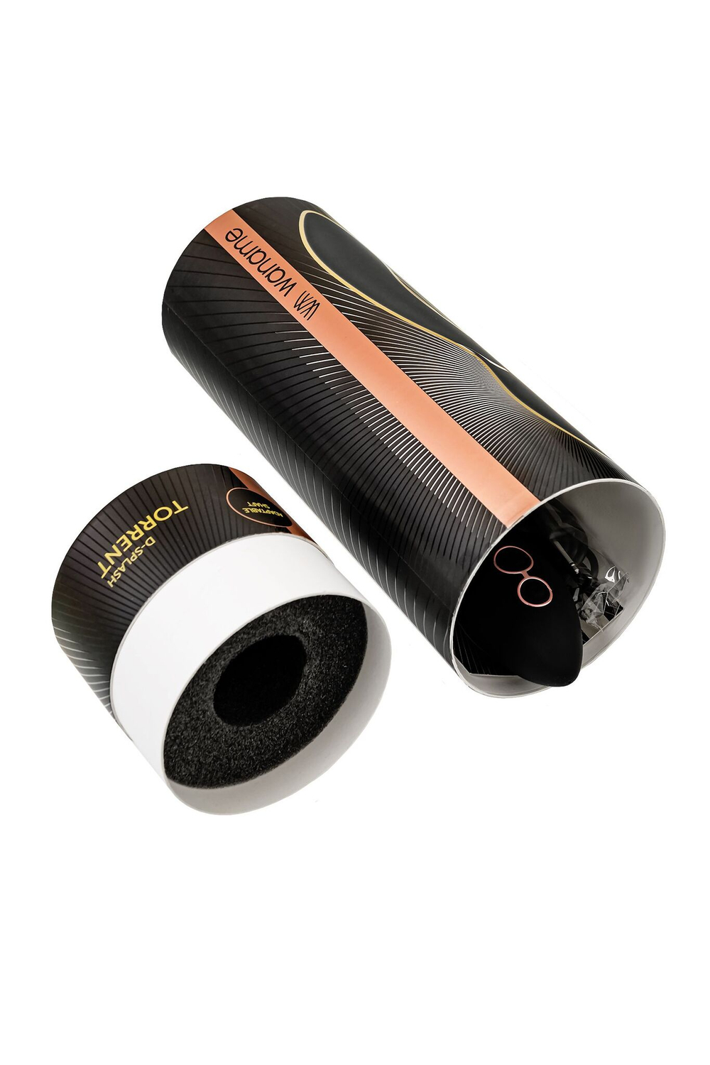 Черный силиконовый вибратор Torrent - 20,5 см. (Цвет: черный)