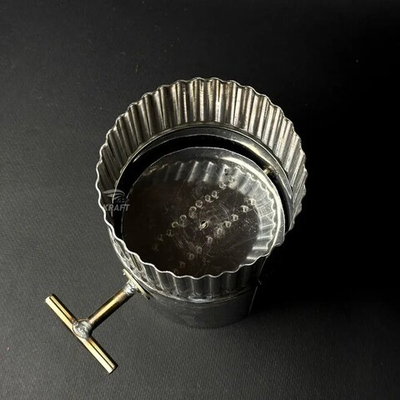 Поворотный шибер вентиляционный для воздуховодов 115 мм, заслонка для вентиляционных каналов