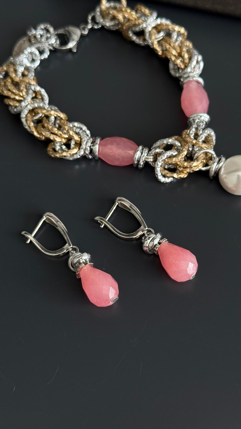 HMG 1019 кварц Серьги капля арт.890, оттенок серебро