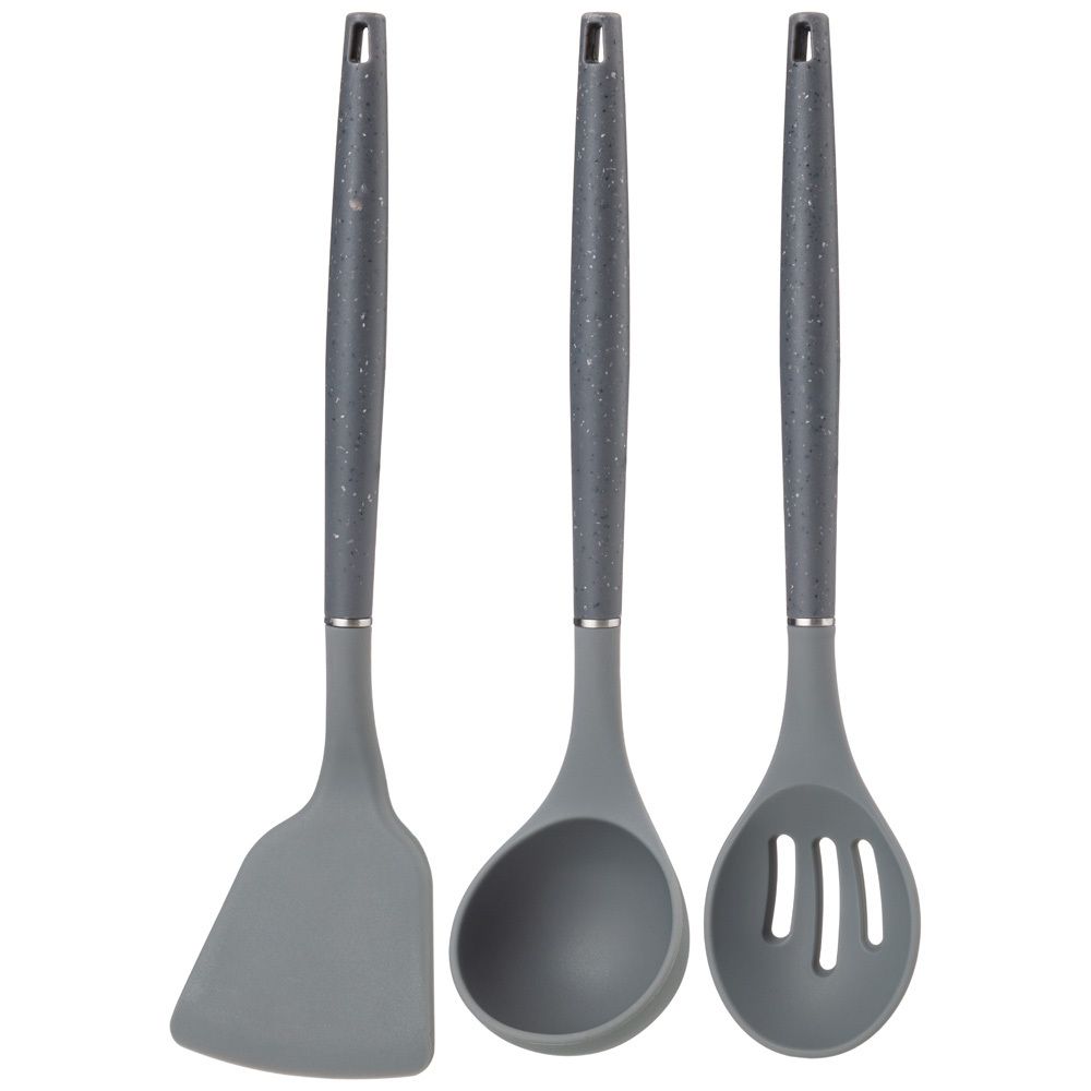 НАБОР AGNESS ИЗ 9ПР: 5 НОЖЕЙ, ПОЛОВНИК, ЛОПАТКА И ШУМОВКА, ВРАЩАЮЩАЯСЯ ПОДСТАВКА, ЦВЕТ: СЕРЫЙ