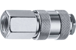 Переходник ЗУБР Профессионал 1/4"F - рапид муфта 64910-1/4