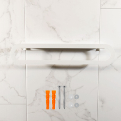 Держатель для полотенец MetaDec Oval 50см белый