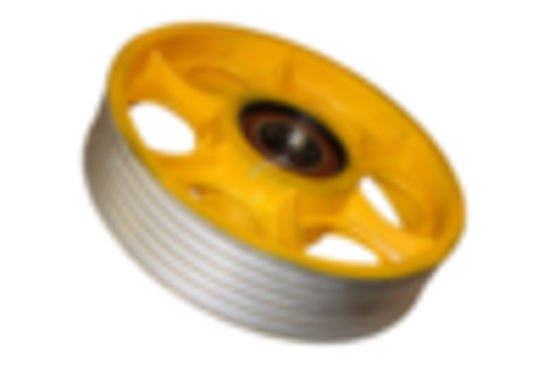 Отводной блок лебедки OTIS D400 мм, 5х10 мм, ширина L=95 мм, d(вала)=70 мм (стальной)