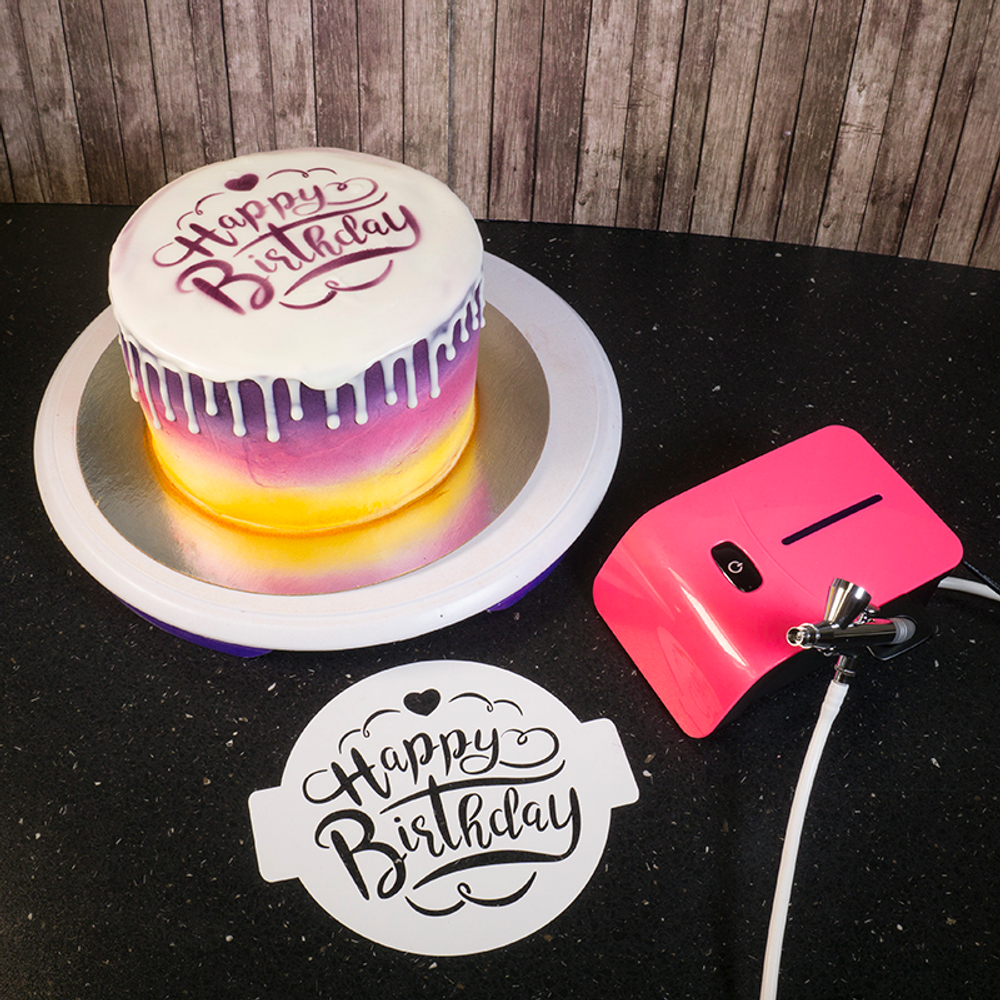 Набор для АЭРОГРАФИИ кондитерский NEW, розовый