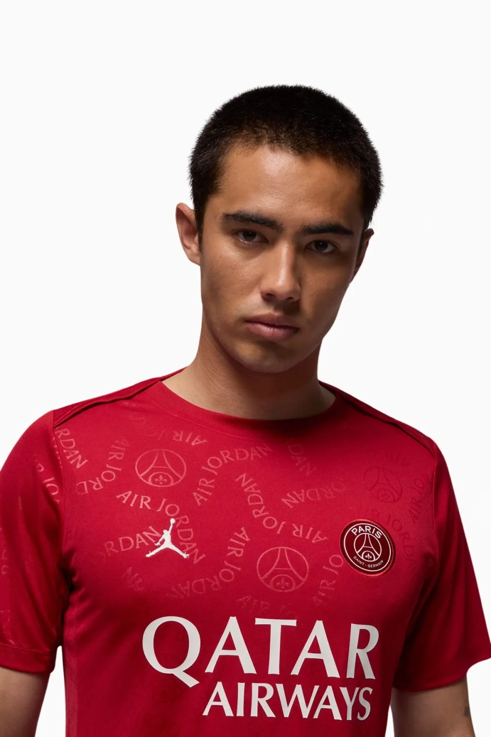 Футболка Nike PSG x Jordan 24/25 Pre-Match - красный