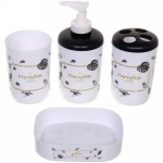 Набор для ванной из 4-х предметов «Тропики»