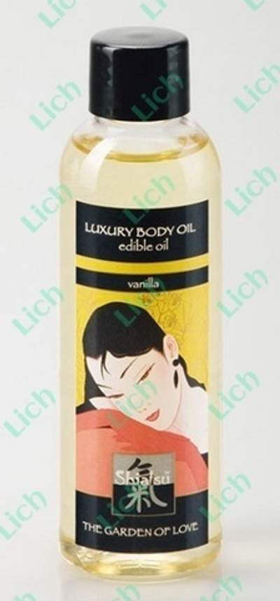 Съедобное массажное масло с ароматом ванили, 100 мл.