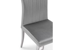 Стул на металлокаркасе Lund dark grey / steel