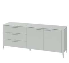 Тумба Type 3 ящика 2 двери L (светло-серый)