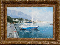 Плотников В.В. Набережная Ялты. Холст, масло. Крым, 2013 г.
