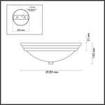 5261/2C VINTAGE LN26 122 хром Настенно-потолочный светильник E27 2*60W 220V KAYLA