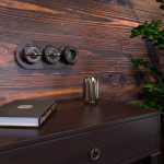 Рамка на 3 поста чёрный