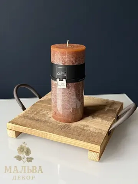 Свеча "Карамель" средняя 7x7x15 см