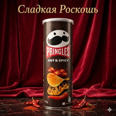 Чипс PRINGLES . ОСТРЫЙ ПЕРЕЦ