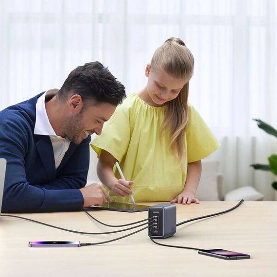 Сетевое зарядное устройство Ugreen CD333 Nexode 300W 5-Port PD GaN (90903B) серый