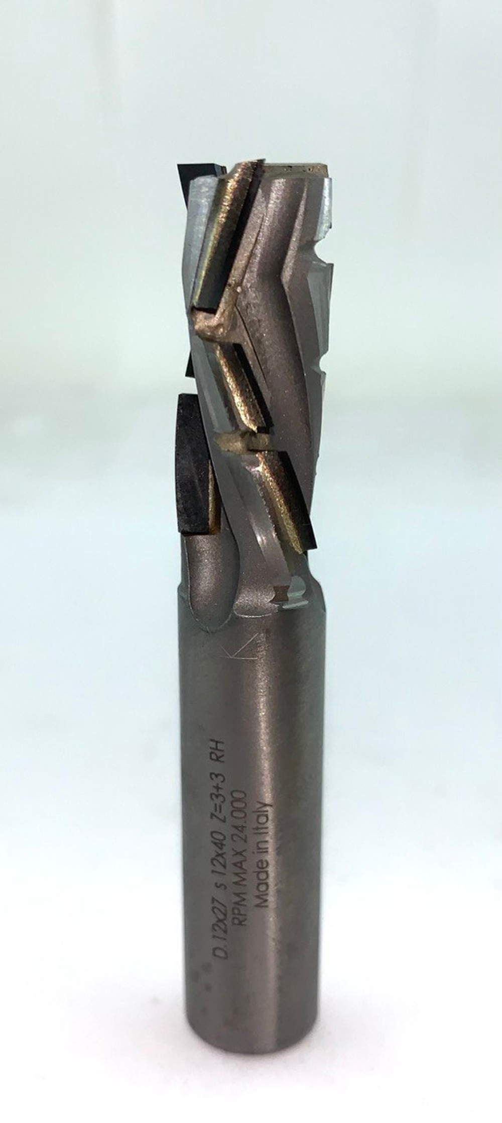 PCD фреза D.12x27 S.12x40 Z=3+3 (3 DIV.) (nesting) RH