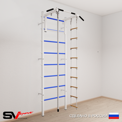 Шведская стенка Sv Sport усиленная 614 (Турник стандарт/Канат/Лестница)