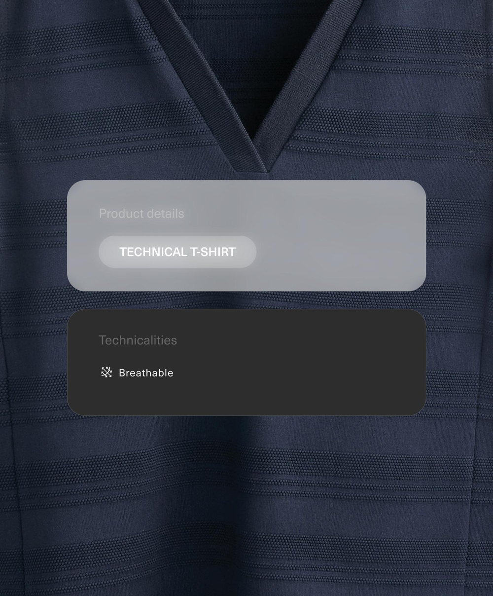 Oysho Футболка из 100% хлопка, морской синий