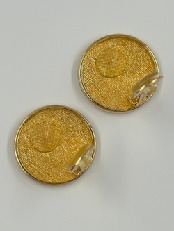 Клипсы с лого Chrstian Dior