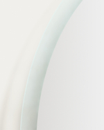 Круглое зеркало для ванной Mervi со LED подсветкой и защитой от запотевания Ø 60 см