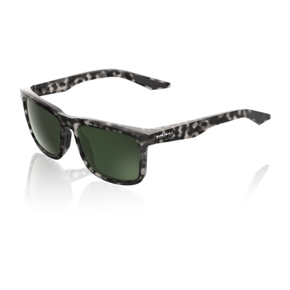 Спортивные очки 100% BLAKE Matte Black Havana - Grey-Green Lens