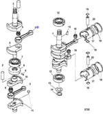 Шатун Tohatsu MS9.9-MS18лс (629-803674-1)
