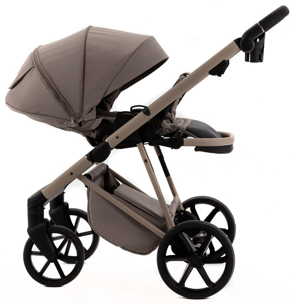 Детская коляска Adamex Delta Natura 2 в 1 DN-4-CAPPUCCINO (КАПУЧИНО)