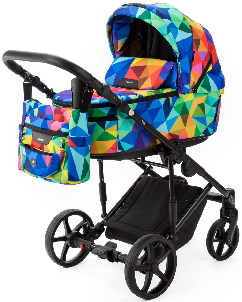 Детская коляска Adamex Zico New 3 в 1 ZN-Y123 LUX (РАДУГА)