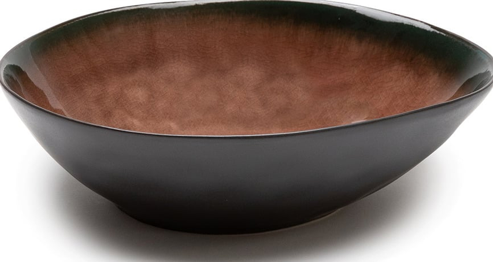 Салатник Serax Pure, каменная керамика, овальный, 17,4 20,3 см, коричневый