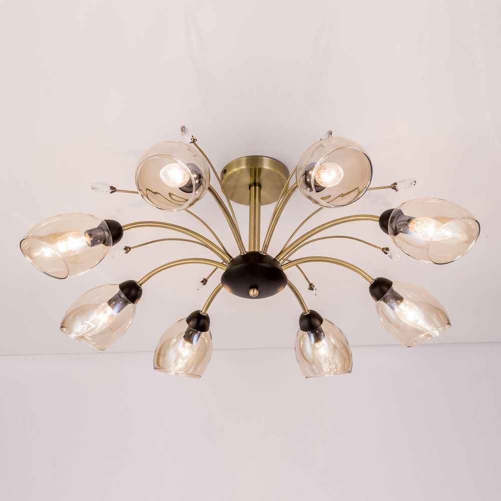 Citilux Комета CL108185 Люстра потолочная Бронза Венге