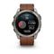 Умные часы Garmin Fenix 8, 51 мм, AMOLED, Sapphire Titanium, каштановый кожаный ремешок